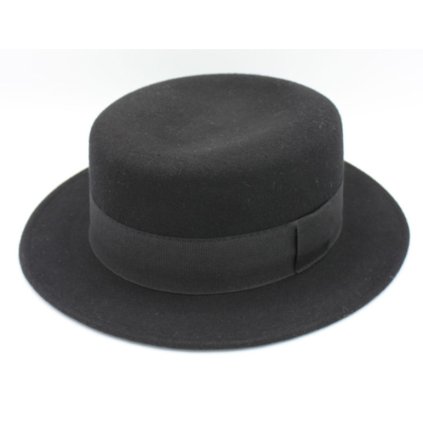 Plstěný klobouk canotier - Fiebig  - Wool canotier