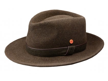 Cestovní nemačkavý voděodolný hnědý klobouk Mayser -  Doren