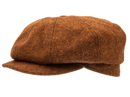 Vlněná bekovka 8-panel od CTH Ericson - Alan Moon Shetland Rust - Peaky Blinders Original