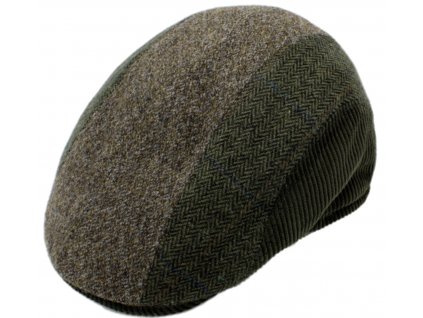 Zimní zelená pánská bekovka od Fiebig -  Driver Cap Fiebig