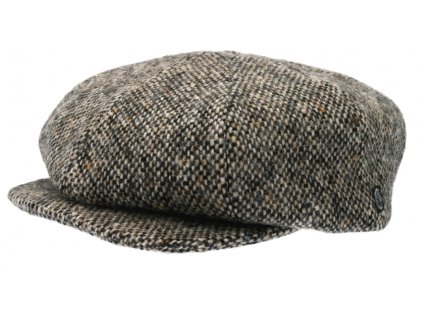 Vlněná tvídová bekovka 8-panel od CTH Ericson - Gatsby Donegal Tweed