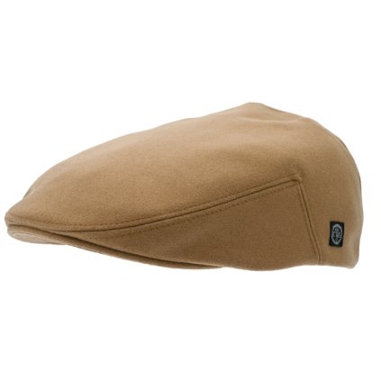 Zimní vlněná bekovka - driver cap od CTH Ericson - Cashmere & Wool Camel