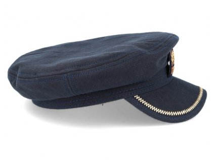Námořnická kapitánka Stetson - Fisherman Cap Cotton - modrá