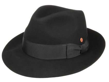 Luxusní černý klobouk Mayser - City