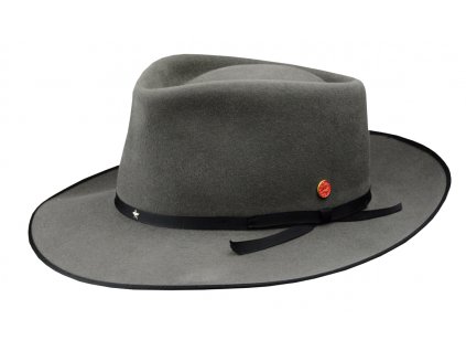 Šedý klobouk Mayser - limitovaná kolekce Udo Lindenberg