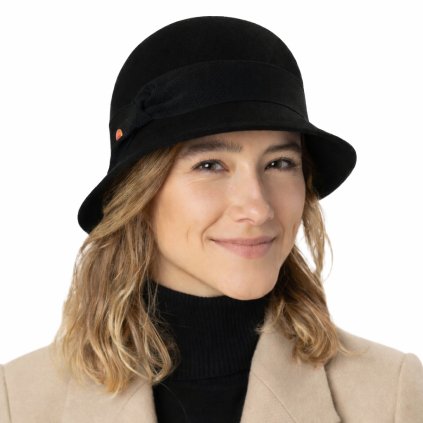 Dámský černý cloche klobouk - Nanni
