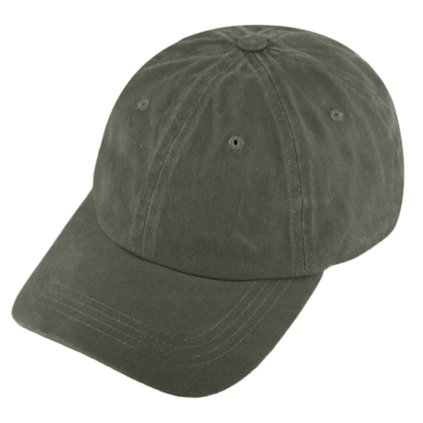 Zelená kšiltovka z seprané bavlny - Baseball Cap Washed Cotton