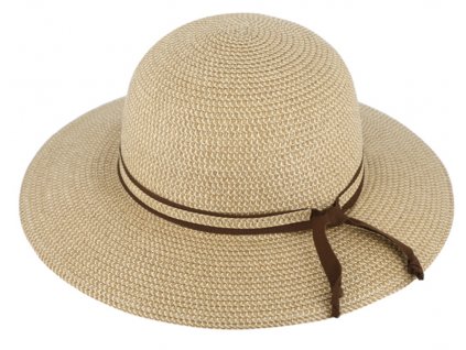 Klasický dámský slaměný klobouk Fiebig - Brim Hat Melange