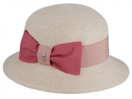 Dámský růžový letní klobouk Cloche - limitovaná kolekce Fléchet