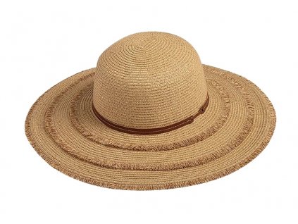 Dámský nemačkavý letní slaměný klobouk Big brim - Karfil