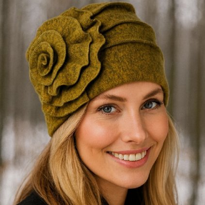 Dámská zimní vlněná čepice -Pior