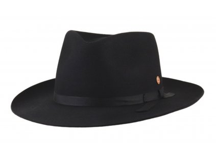 Černý klobouk Fedora - Mayser Ari Black
