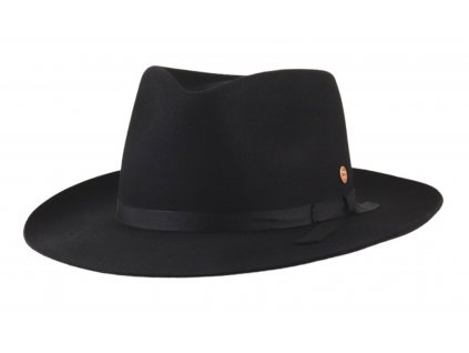Černý klobouk Fedora - Mayser Ari Black