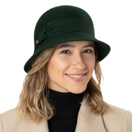 Dámský zelený Cloche klobouk - Nanni