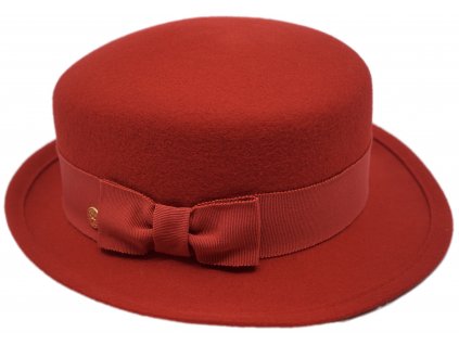 Dámský nemačkavý červený klobouk  - Dorle