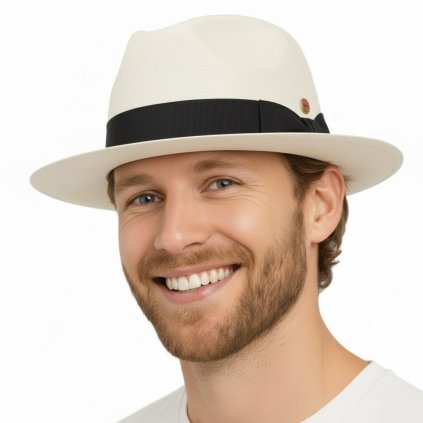 Panamský klobouk Montecristi - klobouk Fedora - limitovaná kolekce Mayser & Carlsbad Hat Co.