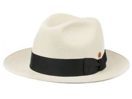 Panamský klobouk Montecristi - klobouk Fedora - ručně pletený