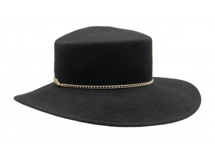 Dámský černý plstěný klobouk Peggy - Mayser