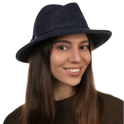 Dámský cestovní modrý zimní klobouk Simone - Mayser