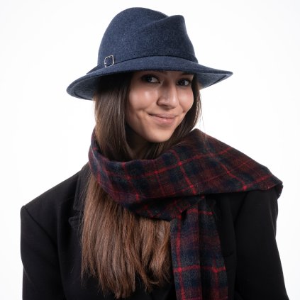 Dámský cestovní modrý zimní klobouk Simone - Mayser