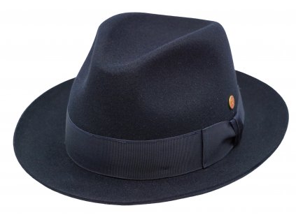 Luxusní modrý klobouk Mayser - City