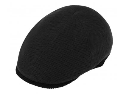 Pánská  černá 6-dílná bekovka s podšívkou - Fiebig Hats