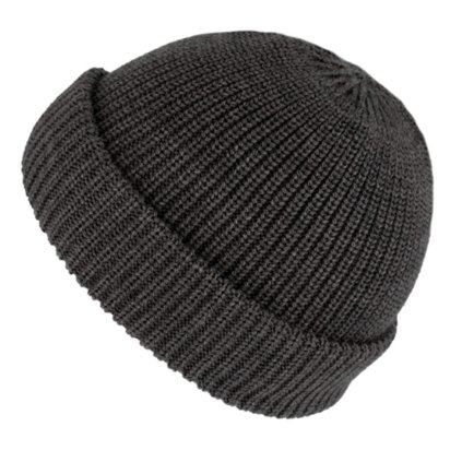 Šedá unisex čepice Fiebig -  100 % vlna Merino - docker