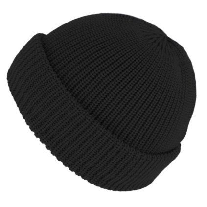Černá unisex čepice Fiebig -  100 % vlna Merino - docker