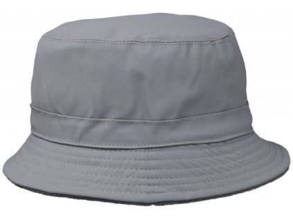 Šedý bucket hat (oboustranný) -  nepromokavý podzimní klobouk - Fiebig 1903