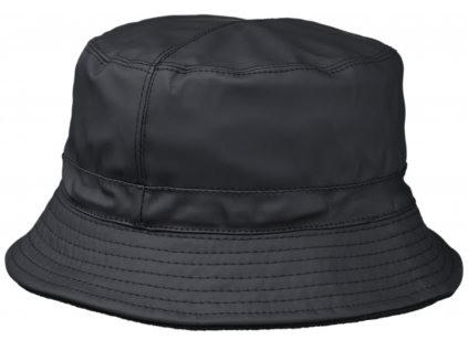 Černý bucket hat (oboustranný) -  nepromokavý podzimní klobouk - Fiebig 1903