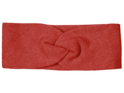 Dámská červená kašmírová zimní čelenka - Fiebig