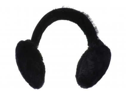 Kožešinové černé klapky na uší - Seeberger