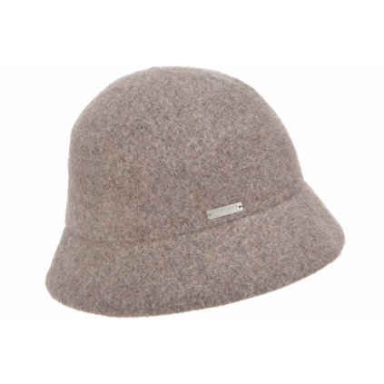 Bucket hat - zimní béžový vlněný klobouček - Seeberger