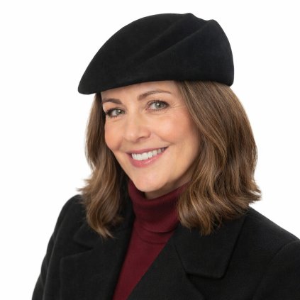 Dámská černá plstěná lodička - bekovka -  Seeberger