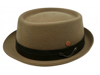 Plstěný klobouk porkpie - Mayser - béžový klobouk Gareth