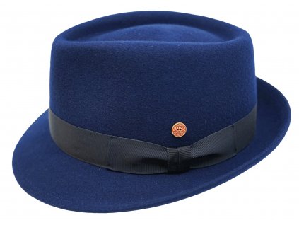 Klasický  klobouk modrý Mayser -Troy Mayser Tinte