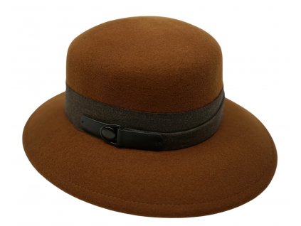 Dámský nemačkavý hnědý klobouk  - Palmira