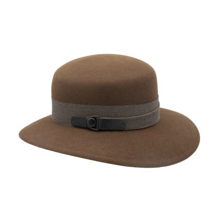 Dámský nemačkavý hnědý klobouk  - Palmira