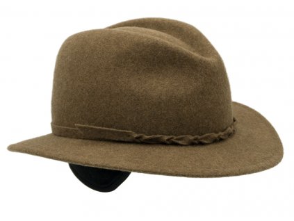 Dámský cestovní hnědý zimní klobouk Dagmar (ušní klapky) - Mayser