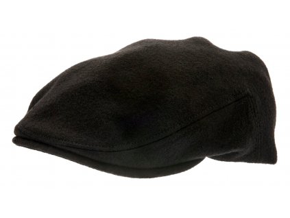 Zimní vlněná černá pánská bekovka  - driver cap od CTH Ericson
