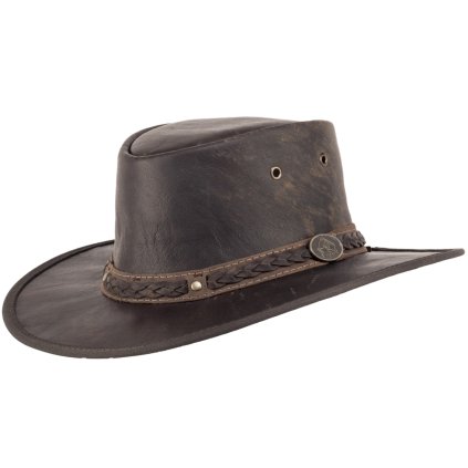 Scippis australský klobouk z klokaní kůže Kangaroo Sundowner – hnědý