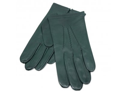 Pánské zelené kožené rukavice bez podšívky - Carlsbad Hat