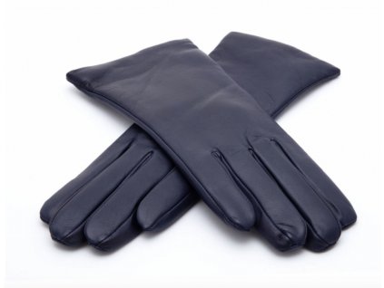 Dámské modré kožené rukavice vlněná podšívka - Carlsbad Hat