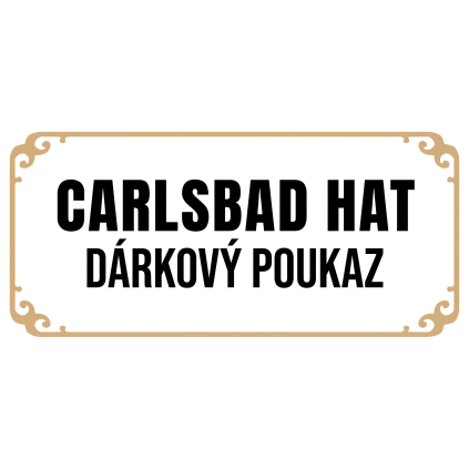 Dárkový poukaz Carlsbad Hat – libovolná částka