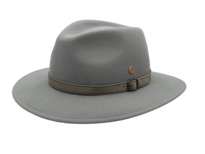 Cestovní nemačkavý voděodolný šedý klobouk Mayser - Gedeon Mayser