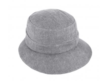 Letní dámský lněný šedý klobouček  - Fiebig 1903