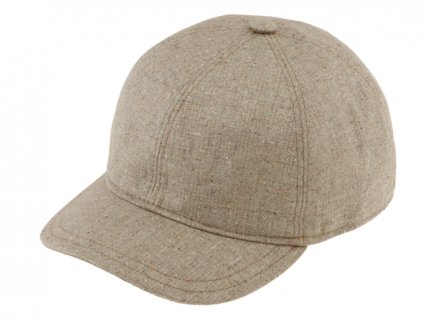 Luxusni hedvábná béžová kšiltovka s krátkým kšiltem - Baseball Cap (UV filtr 50, ochranný faktor)