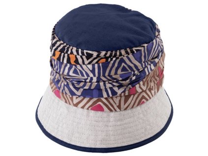 Bucket hat - letní lněný klobouček modrý - Fiebig 1903