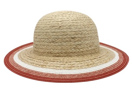 Letní dámský slaměný klobouk Fiebig s širokou krempou - Brim Hat Raffia