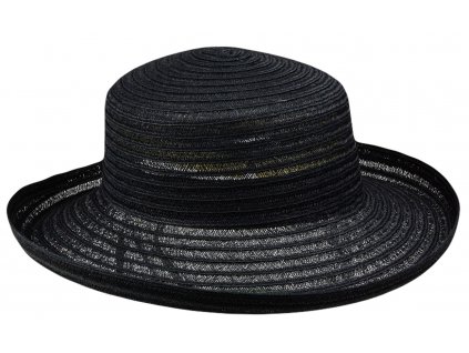Dámský černý klobouk Isabella - tvarovatelná krempa